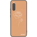 Pouzdro Picasee silikonové Sony Xperia 10 II - Peonies černé – Zboží Živě