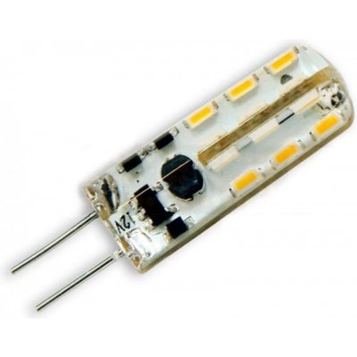 Ledom LED žárovka 2W 24xSMD3014 G4 220lm CCD teplá silikon – Zboží Mobilmania
