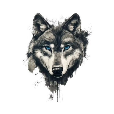 Nažehlovací obrázek - chladný pohled vlka (dva rozměry), Velikost: Malý – Hledejceny.cz