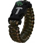 GT-550 Paracord náramek 5v1 Camo hnědá – Zboží Dáma