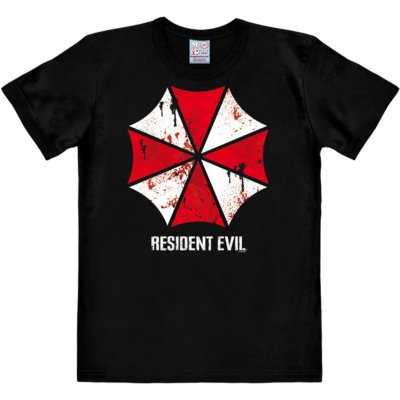 CurePink pánské tričko Resident Evil Umbrella 040-1807černé