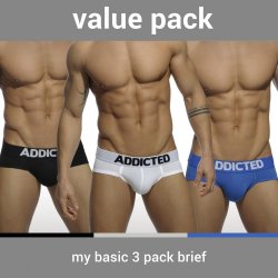 Addicted AD420P My Basic Brief slipy 3Pack