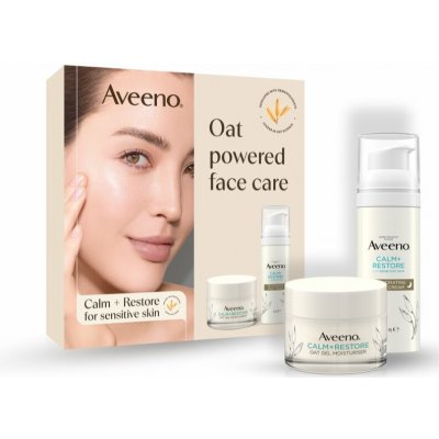 Aveeno Calm Restore hydratační pleťový gel 50 ml + hydratační noční krém 50 ml – Hledejceny.cz