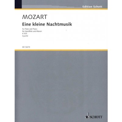 Wolfgang Amadeus Mozart Eine Kleine Nachtmusik K.525 noty na příčnou flétnu klavír – Hledejceny.cz