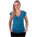 Jožánek kojící tričko Lea krátký rukáv tmavý tyrkys – Zboží Dáma