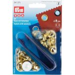 Prym Průchodky s podložkou 8 mm, 24 ks, zlaté – Hledejceny.cz