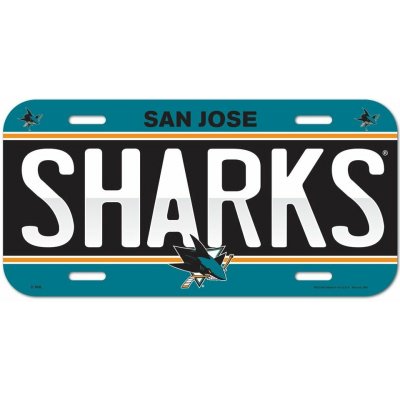 Wincraft Cedule San Jose Sharks NHL License Plate Banner – Zboží Dáma