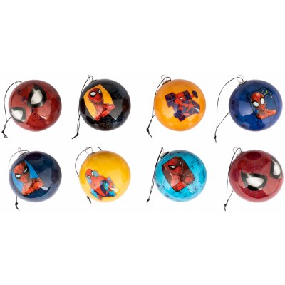 DISNEY Sada vánočních koulí 8dílná Spiderman – Zboží Dáma