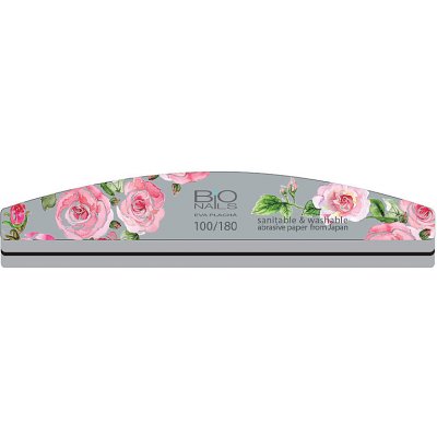 BIO nails Pilník profi 100/180 pěnový půlměsíc – Sleviste.cz