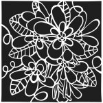 Šablona TCW 6"x6" (15,2x15,2 cm) Flower Cluster – Zboží Dáma