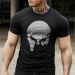 Ultrasoft tričko Iron Aesthetics Skull B&G Čierna – Zboží Mobilmania
