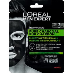 L’Oréal Men Expert Pure Charcoal plátýnková maska 30 g