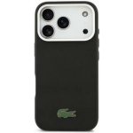 Lacoste Iconic Petit Pique Metal Logo MagSafe Zadní Kryt pro iPhone 17 Pro Max Black – Zboží Mobilmania