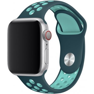 AW Sportovní řemínek na Apple Watch - Tmavě-zelený Šířka uchycení řemínku: 38/40/41mm, Délka řemínku: Dámský - S/M (12 - 18cm) Tmavě-zelený IR-AWSPRT53 – Zboží Mobilmania