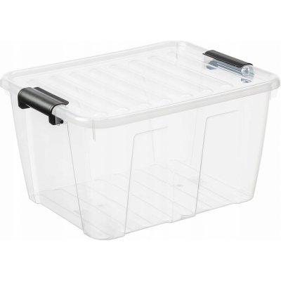 Plast Team Úložný box s průhledným víkem 30 L – Zboží Dáma