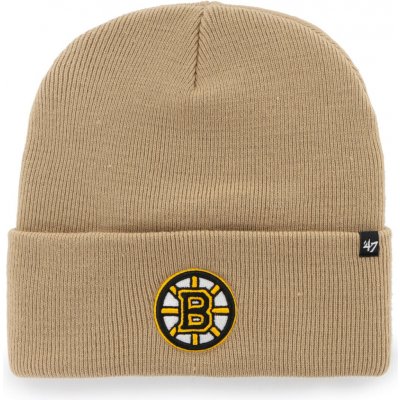 47 NHL BOSTON BRUINS HAYMAKERCuff Knit Klubová zimní čepice béžová – Hledejceny.cz