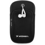 AppleMix Sportovní pouzdro na ruku WOZINSKY pro Apple iPhone - reflexní - látkové - černé – Sleviste.cz