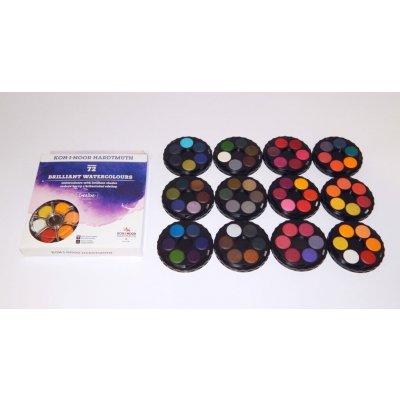 Koh-I-Noor brilantní vodové barvy 72 barev Anilinky – Zboží Dáma