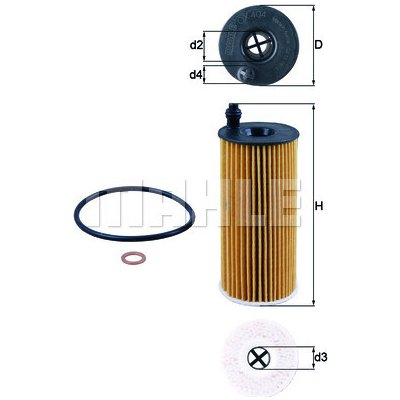 OX 404D MAHLE Olejový filtr – Zbozi.Blesk.cz