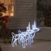 Vánoční osvětlení DKD HOME DECOR Siluety sobů 2 ks. Studená bílá 60x30x60 cm