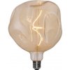 Žárovka creative cables Zlatá LED žárovka deformovaná G180, spirálové vlákno 5W E27 stmívatelná 1800K