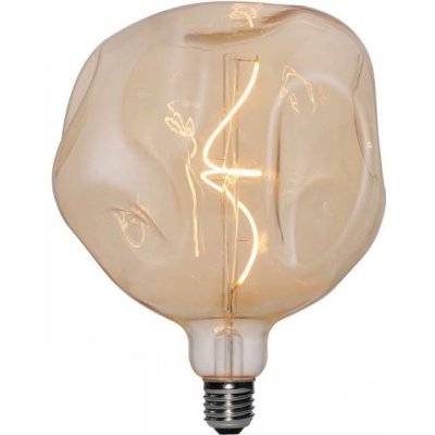 creative cables Zlatá LED žárovka deformovaná G180, spirálové vlákno 5W E27 stmívatelná 1800K – Zbozi.Blesk.cz