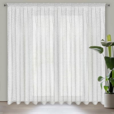 EUROFIRANY ZÁCLONA NA PÁSCE AMANDA 300X270 CM BÍLÁ – Hledejceny.cz