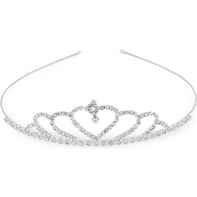 Štrasová čelenka / korunka do vlasů Varianta: 2 crystal, Balení: 1 ks – Sleviste.cz