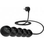 Connect IT prodlužovací kabel 230 V 5 zásuvek 5 m bez vypínače černá CES-1323-BK – Zbozi.Blesk.cz