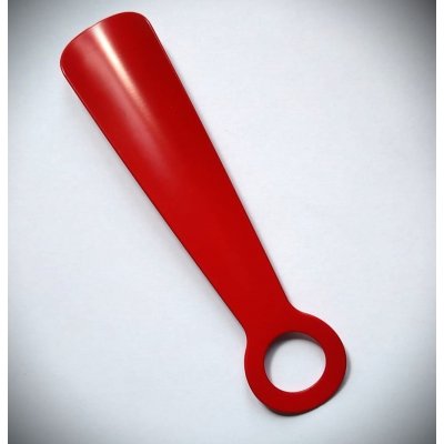 Obouvací lžíce, ocel, červená, 18 cm – Zboží Dáma