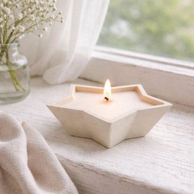 BOLTZE Betonový svícen hvězda Bonko – Hledejceny.cz