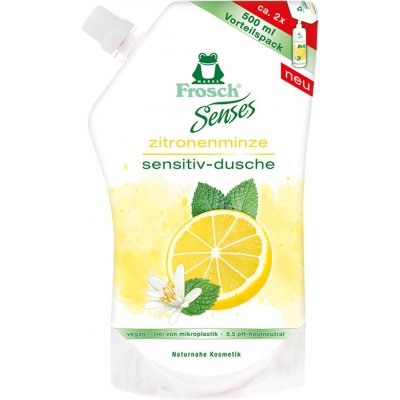 FROSCH EKO Senses Sprchový gel Citron a Máta náhradní náplň 500 ml