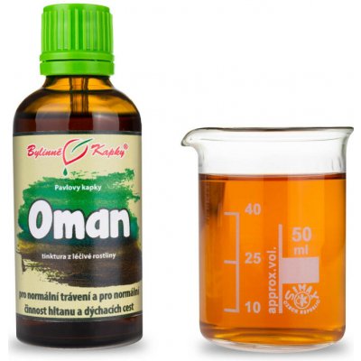 Bylinné kapky Oman pravý Pavlovy bylinné kapky tinktura 50 ml – Hledejceny.cz