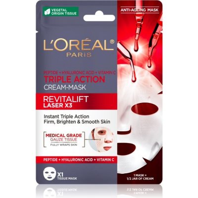 L'Oréal Revitalift Laser X3 Triple Action Cream-Mask 28 g – Zboží Mobilmania