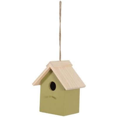 Zolux Budka na hnízdění pro ptáky s bidlo domek 17 x 12 x 20 cm dřevo – Zboží Mobilmania