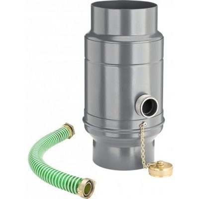 KJG Sběrač dešťové vody s hadicí 80 mm prachově šedý – Hledejceny.cz