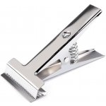 Prima-obchod Klip kovový pružinový na látky 8 cm silný, barva nikl – Zboží Dáma