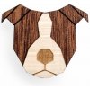 Brož BeWooden dřevěná brož ve tvaru psa Staffordshire Bull Terrier BR53