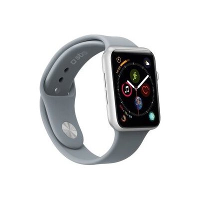 SBS řemínek pro Apple Watch 44 mm velikost S - M šedá TEBANDWATCH44SG