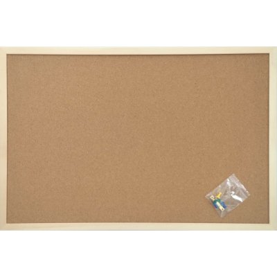 Bondecor Korková nástěnka ve dřevěném rámu 80 x 60 cm – Zbozi.Blesk.cz