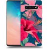 Pouzdro a kryt na mobilní telefon Samsung Picasee Ultimate Case Samsung Galaxy S10 Plus Hibiscus