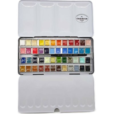 Charvin Paris Akvarelové barvy Extra Fine černý box 48x1,5 ml – Hledejceny.cz