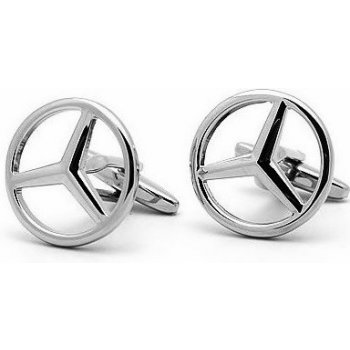 Eva´s manžetové knoflíčky s motivem Mercedes Benz stříbrná