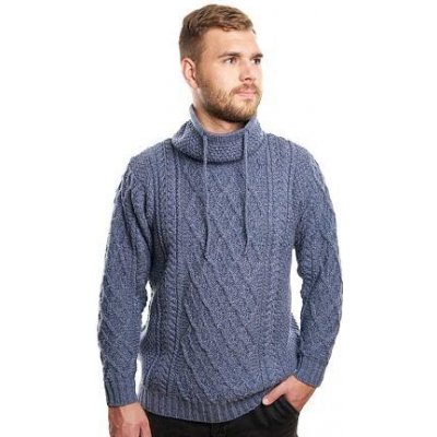 Vlnka pánský vlněný rolák se šňůrkami Merino modrá – Hledejceny.cz