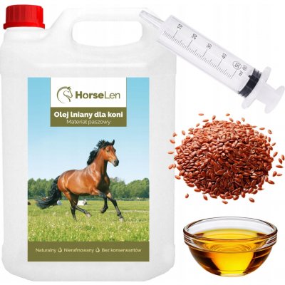 Horselen Lněný olej pro koně 5 kg s dávkovačem – Hledejceny.cz