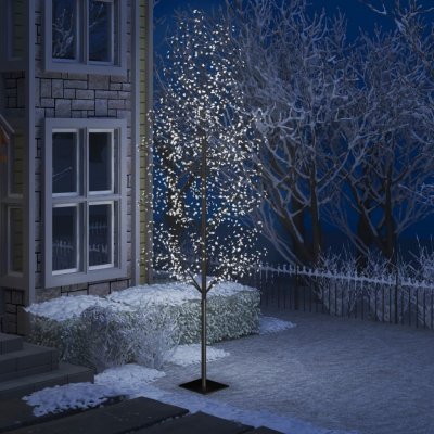 zahrada-XL Vánoční strom 1200 LED chladné bílé světlo třešňový květ 400 cm