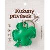 Přívěsek na klíče Přívěsek na klíče Čtyřlístek Zelená verde