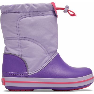 Crocs Crocband LodgePoint Boot K Dětské sněhule fialová