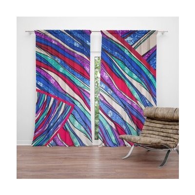 Sablio Závěs Pruhovaný motiv 2: 2ks 140x250cm – Hledejceny.cz