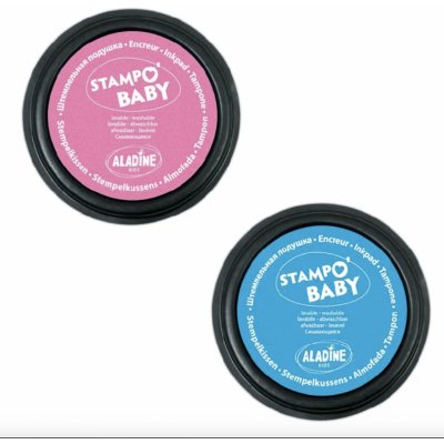 Aladine Razítkovací podušky Baby Colors modrá/růžová – Sleviste.cz